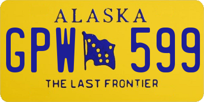 AK license plate GPW599
