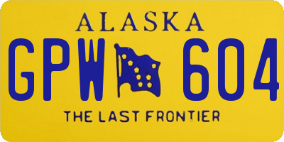 AK license plate GPW604