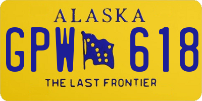 AK license plate GPW618