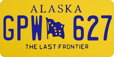 AK license plate GPW627