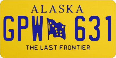 AK license plate GPW631