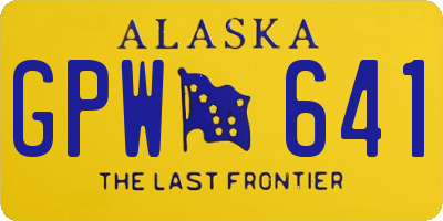 AK license plate GPW641