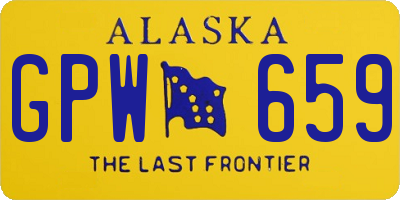 AK license plate GPW659