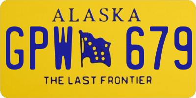 AK license plate GPW679