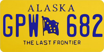 AK license plate GPW682