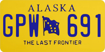 AK license plate GPW691