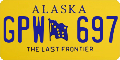AK license plate GPW697
