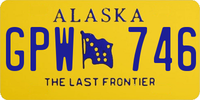 AK license plate GPW746