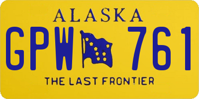 AK license plate GPW761