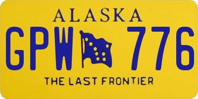 AK license plate GPW776