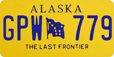 AK license plate GPW779
