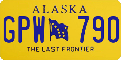 AK license plate GPW790