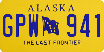 AK license plate GPW941
