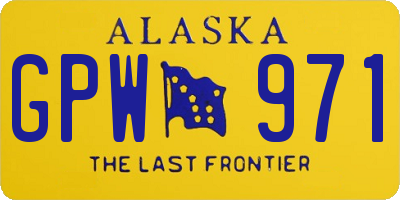 AK license plate GPW971