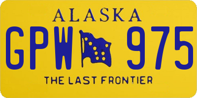 AK license plate GPW975