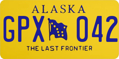 AK license plate GPX042