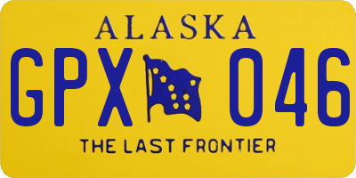 AK license plate GPX046