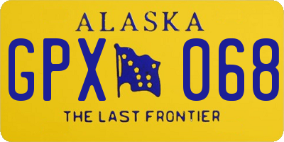 AK license plate GPX068