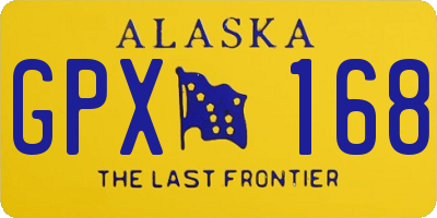 AK license plate GPX168