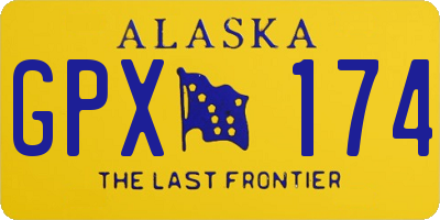 AK license plate GPX174