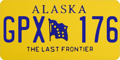 AK license plate GPX176