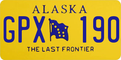 AK license plate GPX190