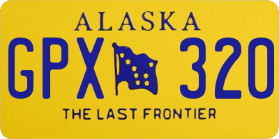 AK license plate GPX320