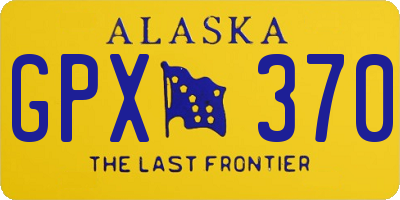 AK license plate GPX370