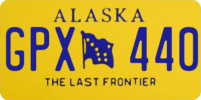 AK license plate GPX440