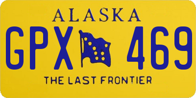 AK license plate GPX469