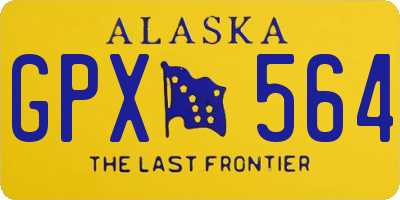 AK license plate GPX564