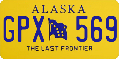 AK license plate GPX569