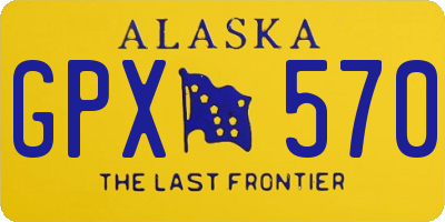 AK license plate GPX570