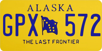 AK license plate GPX572