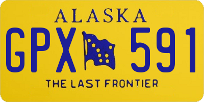 AK license plate GPX591