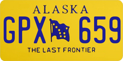 AK license plate GPX659