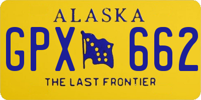 AK license plate GPX662