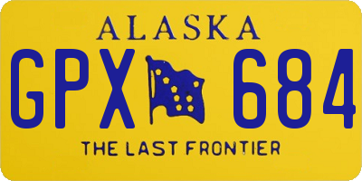 AK license plate GPX684
