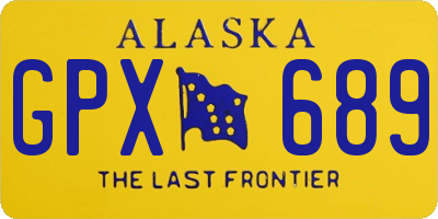 AK license plate GPX689