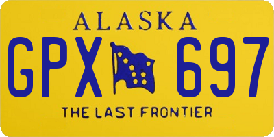 AK license plate GPX697