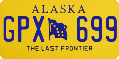 AK license plate GPX699