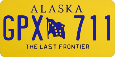 AK license plate GPX711
