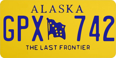 AK license plate GPX742
