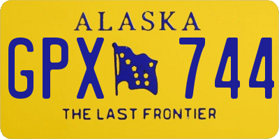 AK license plate GPX744