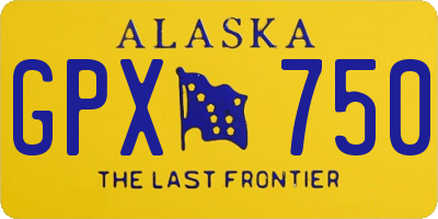 AK license plate GPX750