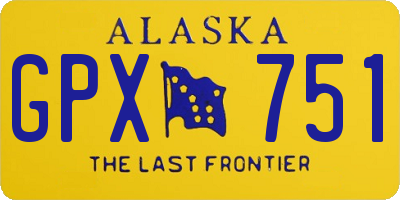 AK license plate GPX751