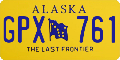 AK license plate GPX761