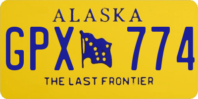 AK license plate GPX774