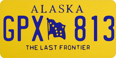 AK license plate GPX813