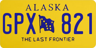 AK license plate GPX821